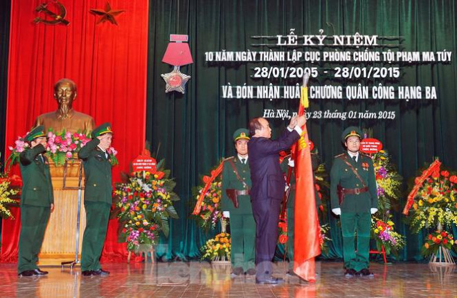 Cục PCMT&TP BĐBP đón nhận Huân chương Quân công hạng Ba nhân dịp kỷ niệm 10 năm Ngày thành lập (28/1/2005 – 28/1/2015)