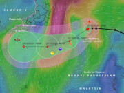 Bão số 14 còn mạnh thêm, hướng vào các tỉnh Sóc Trăng - Cà Mau