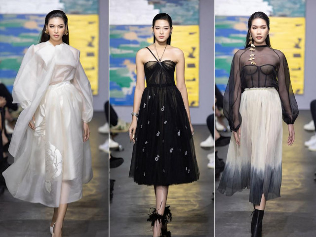 Thời trang - Hoa hậu Đỗ Thị Hà và hai Á hậu đọ thần thái kiêu sa “một chín một mười" trên sàn catwalk