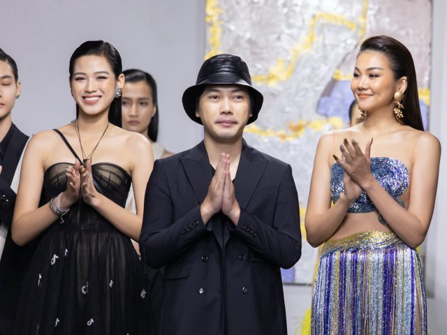 Top 3 Hoa hậu Việt Nam mở màn show đầu tiên tại Việt Nam của NTK Trần Hùng