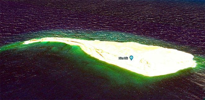 Đảo Hòn Hải. Ảnh Google Earth
