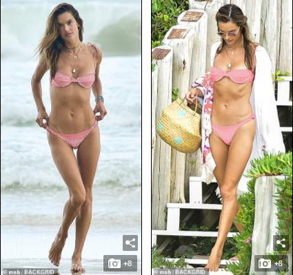 Cựu &#39;thiên thần nội y&#39; Alessandra Ambrosio đẹp ngất ngây với bikini - 1