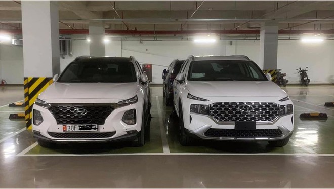 Hyundai Santa Fe 2021 xuất hiện tại Hà Nội, lăn bánh trên phố gây chú ý - 8