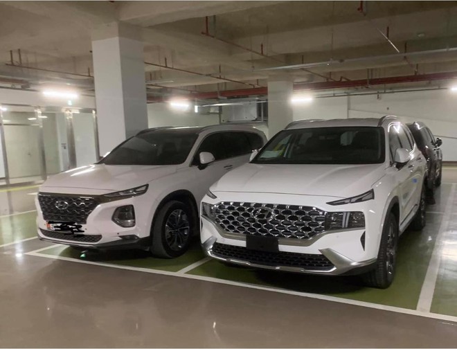 Hyundai Santa Fe 2021 xuất hiện tại Hà Nội, lăn bánh trên phố gây chú ý - 9