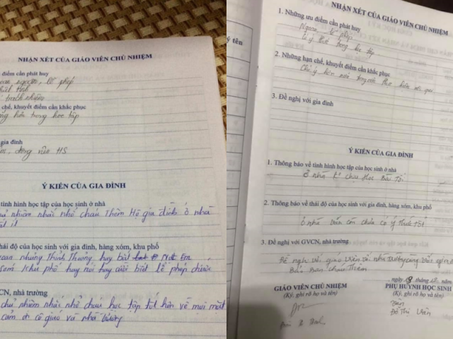 Giáo dục - du học - Không chỉ thầy cô ghi sổ liên lạc mới gây sốt, nhận xét của phụ huynh cũng cực bá đạo