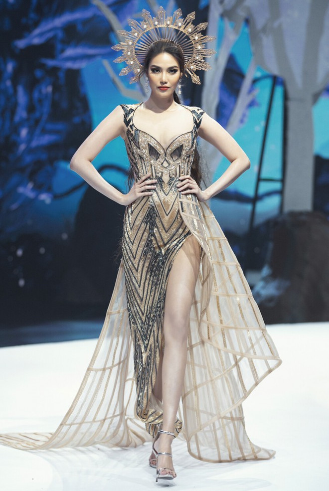 Chiếc váy này có gì đặc biệt mà ba mỹ nhân Lan Khuê, Hoàng Thùy, Thanh Khoa đua nhau mặc? - 2