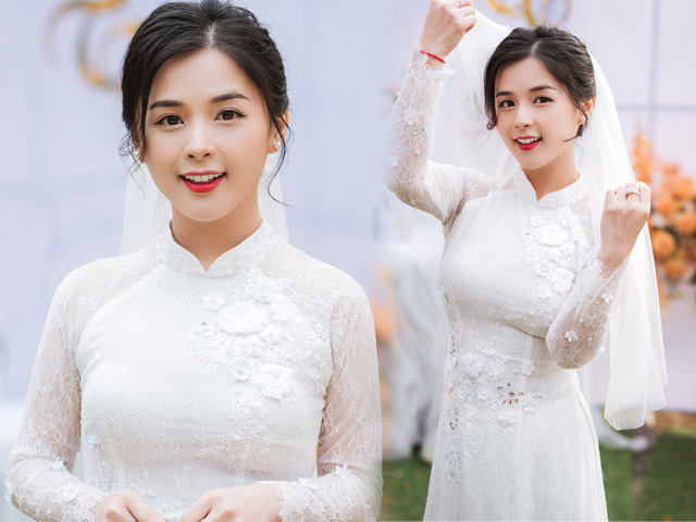 Bạn trẻ - Cuộc sống - "Hot girl dân tộc Tày" diện áo cưới xinh lung linh, lên xe hoa về nhà chồng