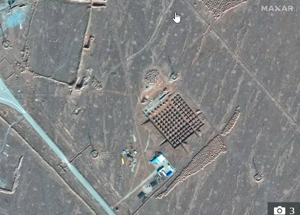 Ảnh vệ tinh chụp cơ sở hạt nhân Fordo của Iran.