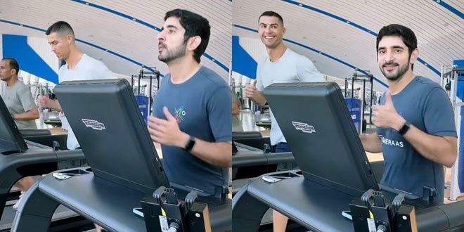 Ronaldo tập gym cùng Hoàng tử Ả Rập, tranh 2 giải lớn với Messi và Lewandowski - 4