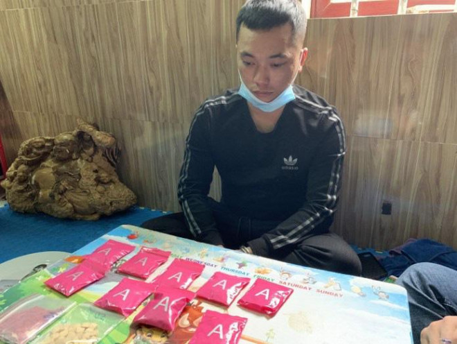 Cao Quang Trung và số ma túy thu giữ được