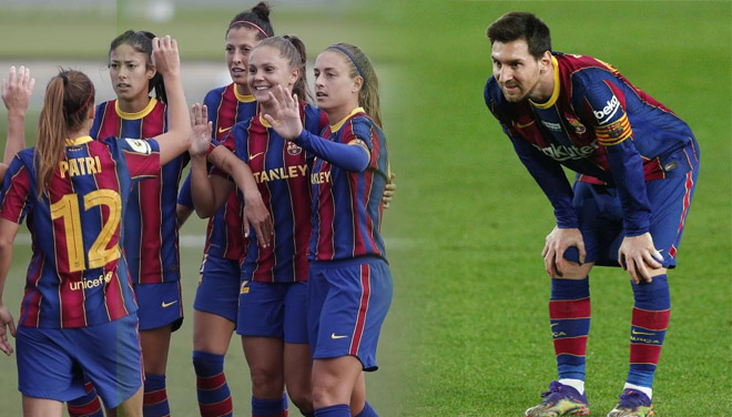 Trái ngược với các đồng nghiệp nam, đội nữ Barcelona đang thống trị tuyệt đối ở giải VĐQG