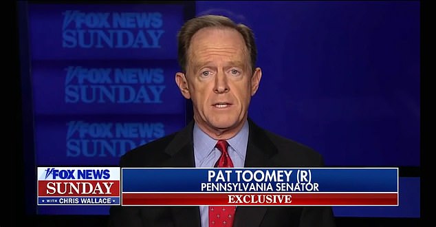 Thượng nghị sĩ Pat Toomey trả lời phỏng vấn trên Fox News.