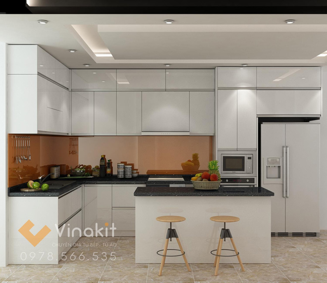 Tủ bếp inox Vinakit hiện đại & sang trọng