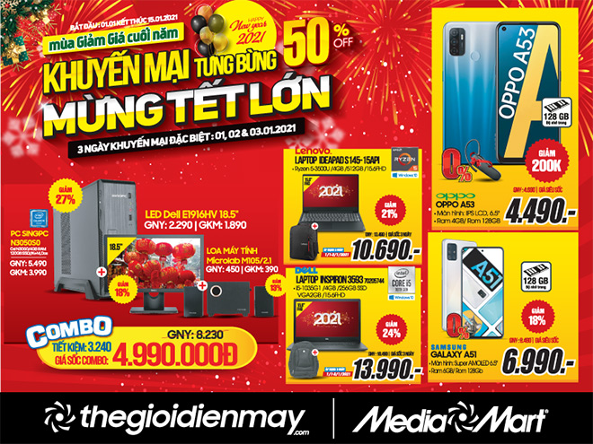 Hàng điện máy khuyến mãi lớn dịp Tết dương lịch 2021 - 5