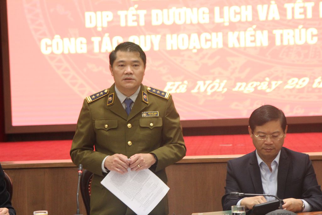 Ông Trần Việt Hùng, Phó Cục trưởng Cục QLTT Hà Nội.