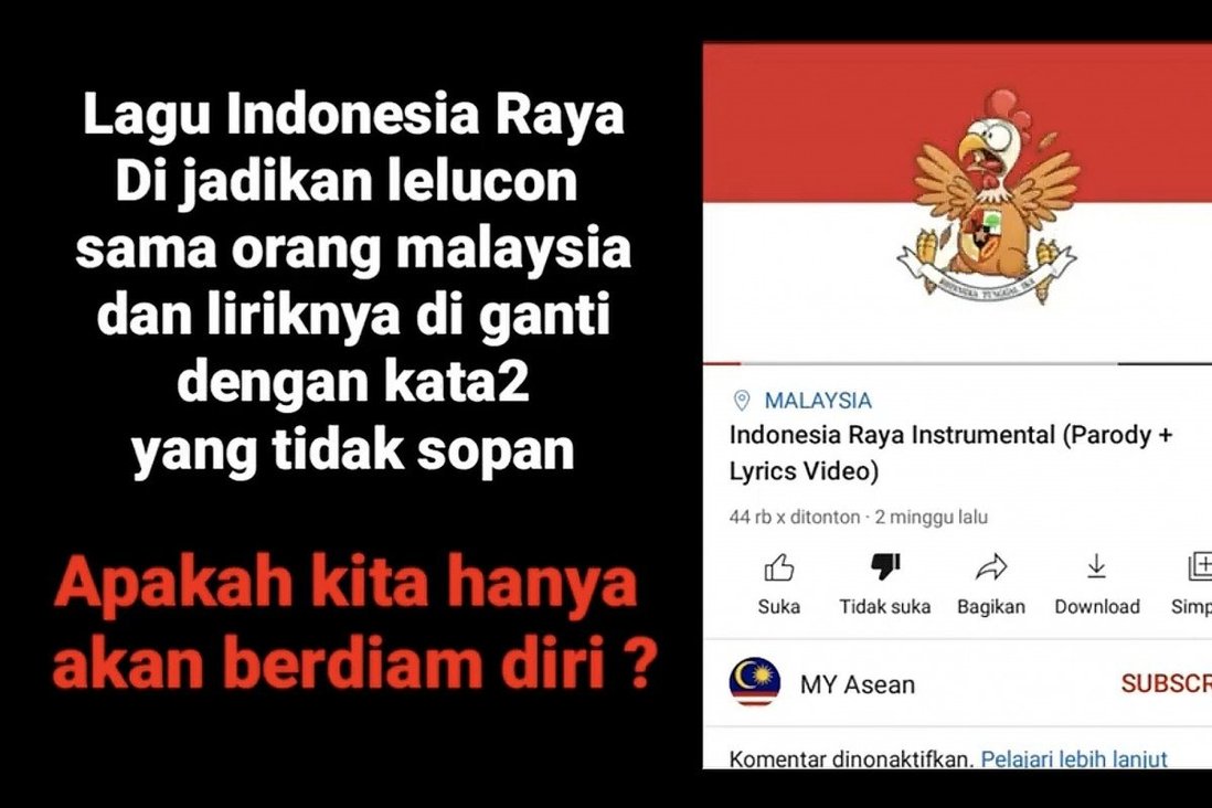 Người Indonesia phẫn nộ video đoạn video được cho là do cư dân mạng Malaysia đăng tải.
