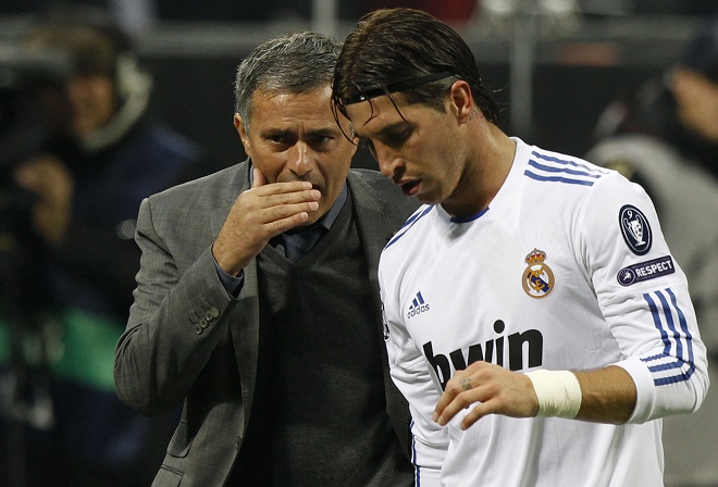 HLV Mourinho từng dẫn dắt Ramos ở Real Madrid