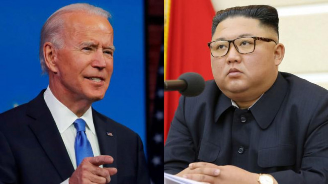 Tổng thống đắc cử Mỹ Joe Biden (trái) và lãnh đạo Triều Tiên Kim Jong-un (phải). Ảnh minh họa: CNN