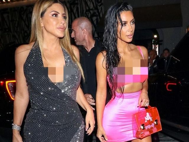 Thời trang - Kim Kardashian cùng bạn bị xóa người trên báo Trung Quốc vì trang phục phản cảm