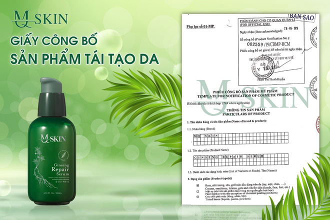 Sản phẩm Tái tạo da Nhân sâm MQ Skin luôn gây ấn tượng về doanh số bán ra.