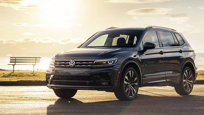 3. Volkswagen Tiguan 2020 (sức chứa khoang hành lý khi gập hàng ghế sau: 2.081 lít)
