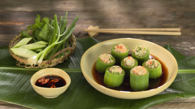 Món mướp hấp tôm thanh mát, lạ miệng. Ảnh minh họa.