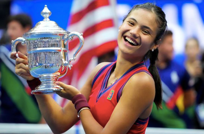 Raducanu có tỷ lệ tăng lượng fan tốt nhất Instagram trong năm 2021