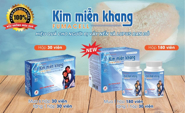 Thực phẩm bảo vệ sức khỏe Kim Miễn Khang giúp cải thiện lupus ban đỏ