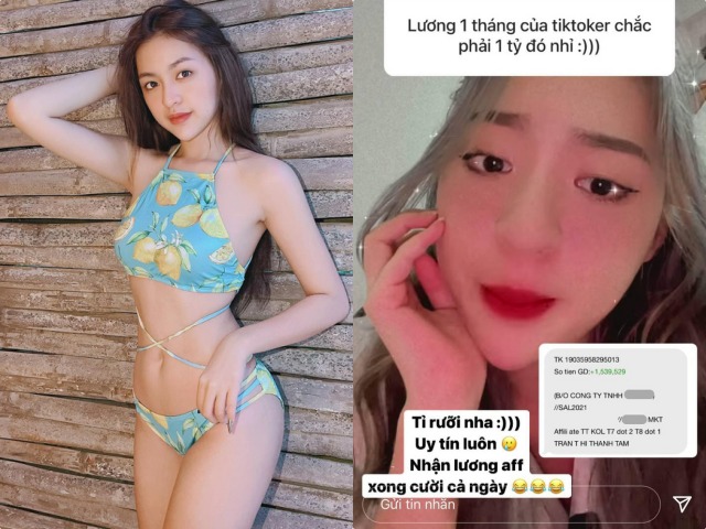 Hot girl khuấy đảo TikTok Việt Nam kiếm 1 tỷ/tháng "dễ như bỡn": Thực hư ra sao?
