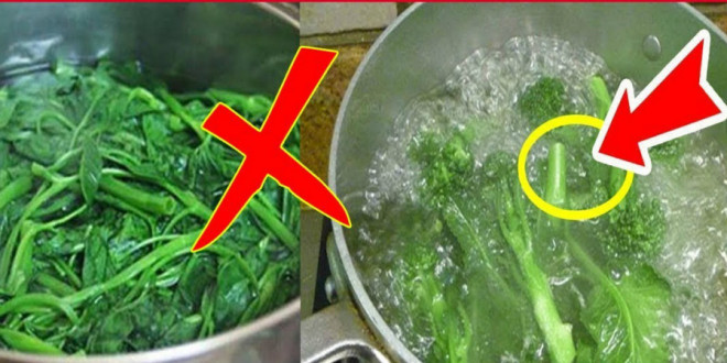 Luộc rau chín kỹ quá sẽ mất dưỡng chất. Ảnh minh họa.