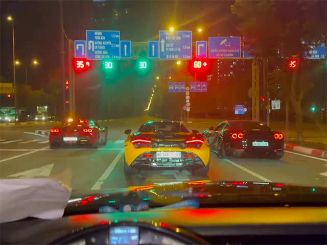 Ô tô - Các đại gia Sài Gòn đem siêu xe ra đường "nẹt pô" trong ngày đầu nới lỏng giãn cách