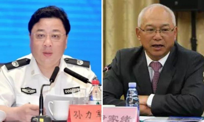 Tôn Lực Quân và Doãn Gia Tự. Ảnh: THỜI BÁO HOÀN CẦU