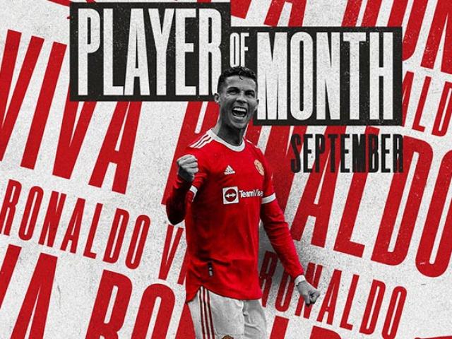 Bóng đá - Tin mới nhất bóng đá tối 2/10: Ronaldo đoạt danh hiệu đầu tiên ở MU