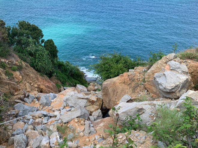 Khu vực xảy ra tai nạn tại bán đảo Sơn Trà