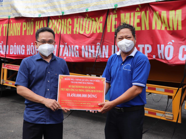 Tin tức trong ngày - Hải Phòng hỗ trợ TP.HCM hơn 18,4 tỉ đồng chống dịch