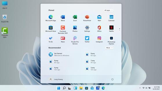 Windows 11 được thay đổi đôi chút về giao diện. Ảnh: MINH HOÀNG