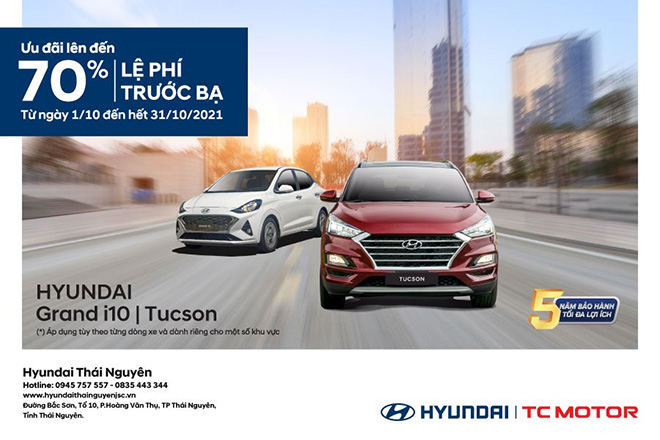 Khuyến mãi lớn tại Hyundai Thái Nguyên mừng 20/10 - 1