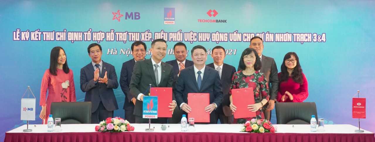 MB và Techcombank đồng hành cùng Tổng Công ty Điện lực Dầu khí Việt Nam thu xếp nguồn vốn cho dự án điện khí LNG - 1