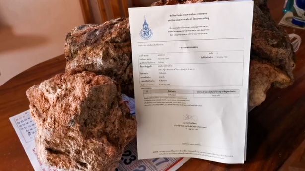 Vật rắn trông như khối đá bình thường được xác nhận là long diên hương.