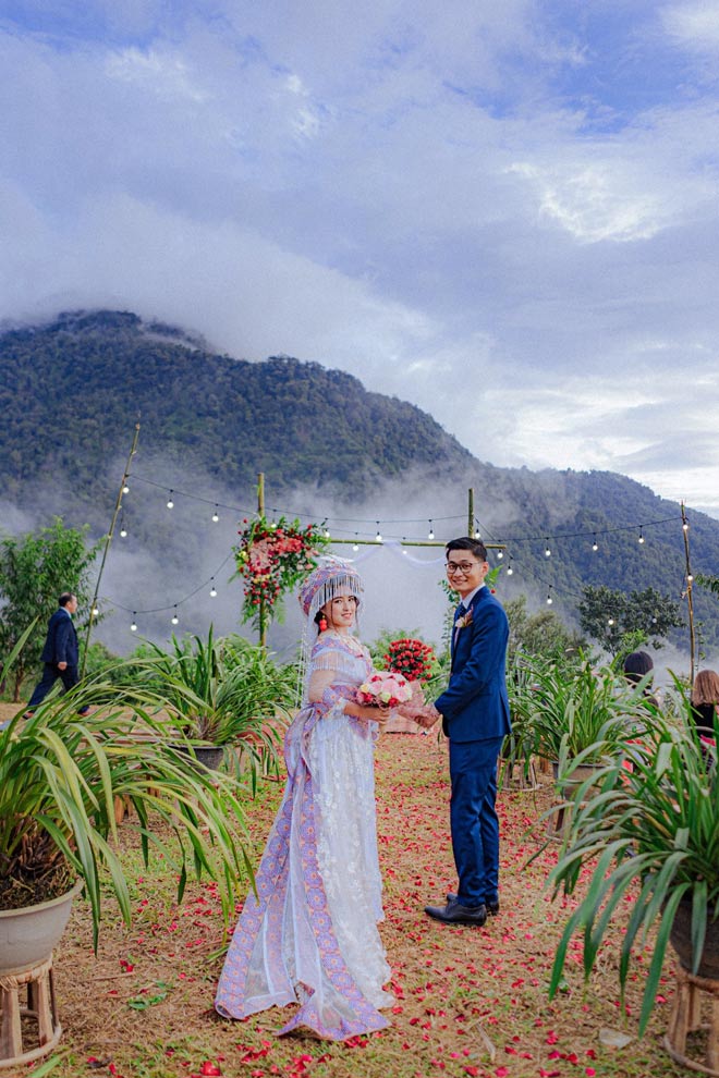 Đám cưới đẹp như mơ giữa núi rừng Tây Bắc của cô dâu H’Mông và chú rể Sài thành - 9