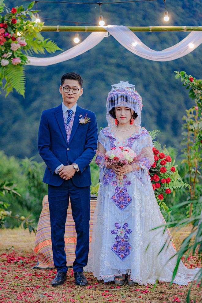 Đám cưới đẹp như mơ giữa núi rừng Tây Bắc của cô dâu H’Mông và chú rể Sài thành - 10