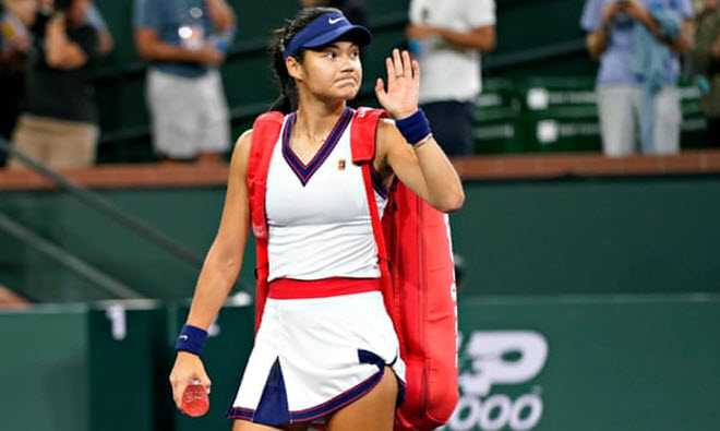 Raducanu thua sốc ở vòng 2 Indian Wells 2021