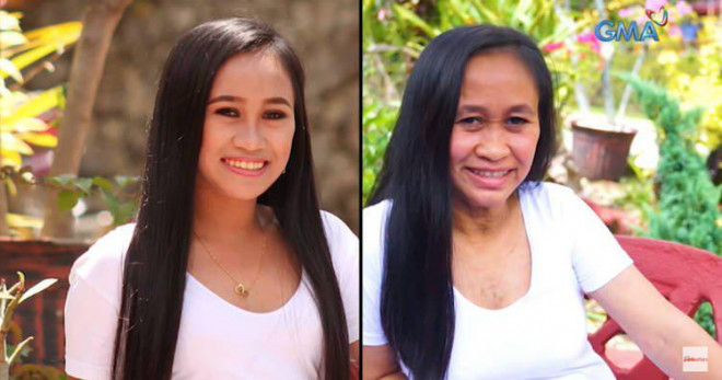 Raizel Calago từng là một hoa khôi xinh đẹp và bức ảnh hiện tại. Ảnh: VNN