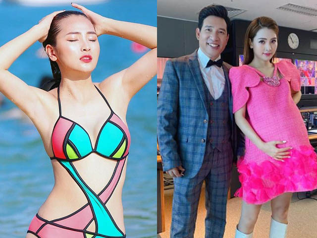 Giải trí - Nữ MC VTV độc thân bất ngờ lộ ảnh bụng bầu, "soái ca" đứng cạnh gây ngỡ ngàng hơn