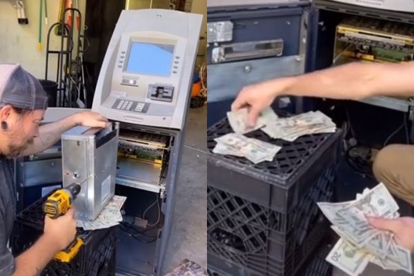 Người đàn ông không ngờ lại tìm thấy số tiền lớn trong chiếc máy ATM