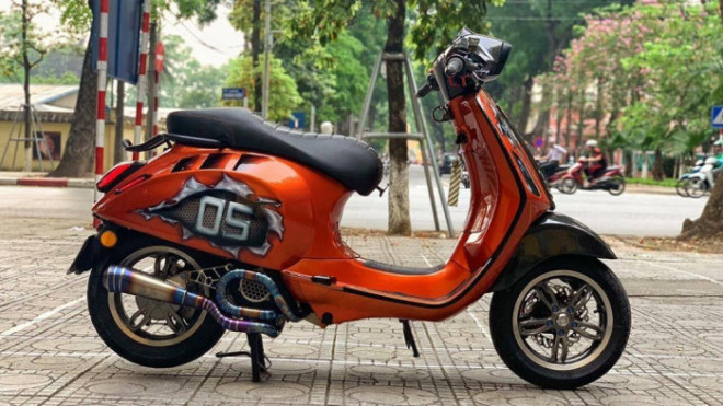 Vespa Sprint lột xác qua bàn tay của dân chơi Hà thành - 7