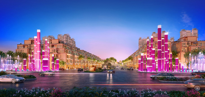 Khi đô thị lên đèn, Thanh Long Bay như biến thành&nbsp;“thiên đường” mua sắm, ẩm thực cùng những hoạt động giải trí sôi động
