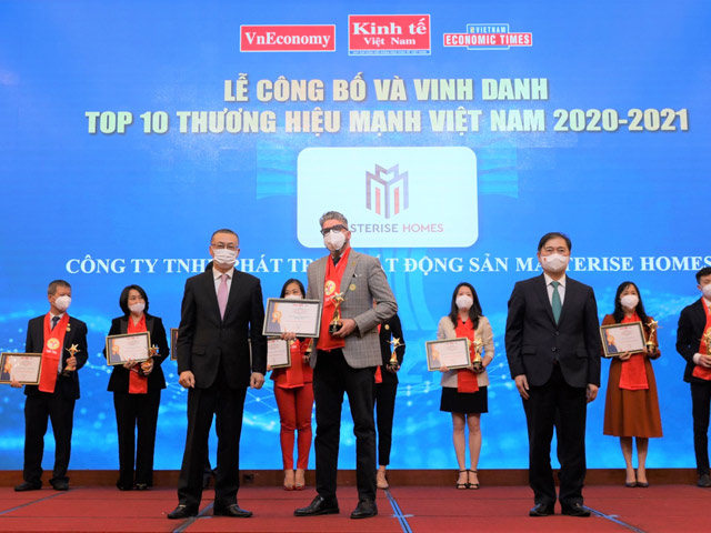Kinh doanh - Masterise Homes được vinh danh Top 10 Thương hiệu mạnh Việt Nam 2021