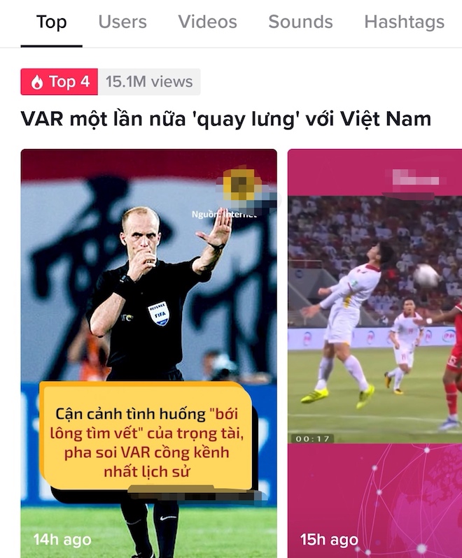 "VAR một lần nữa quay lưng với Việt Nam" lọt top trending TikTok - 3