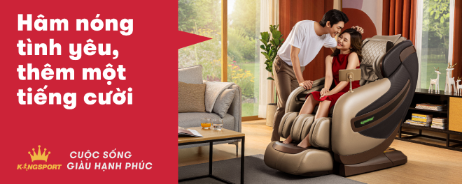 Ghế massage Kingsport là món quà độc đáo giúp chàng hâm nóng tình cảm&nbsp;vợ chồng dịp 20/10.